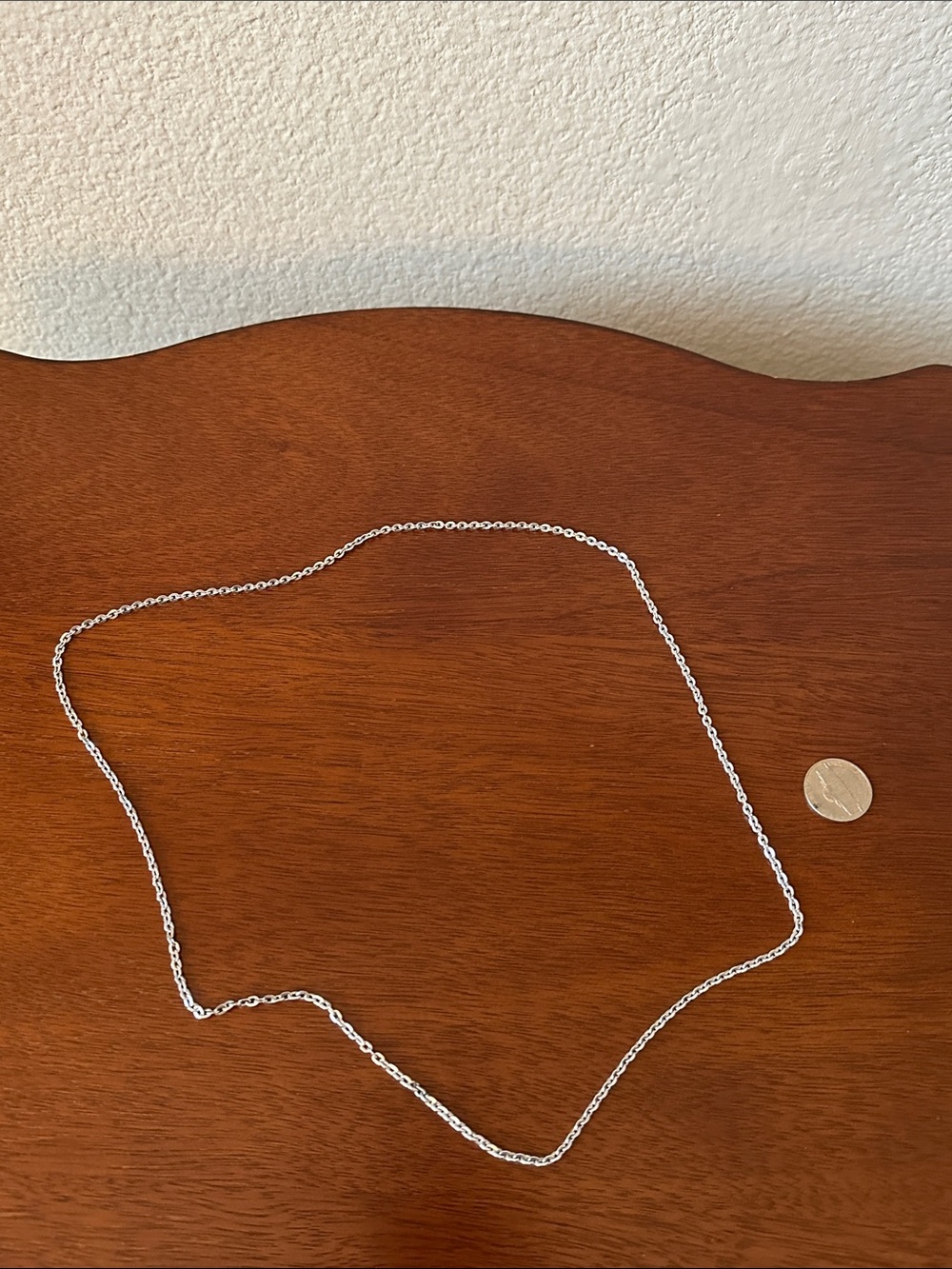 Elegant Sterling Rope Chain Necklace - Silver Tone